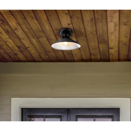 Westinghouse Watts Creek Switch Incandescent/LED Textured Black Black Outdoor Light Fixture Hardwire