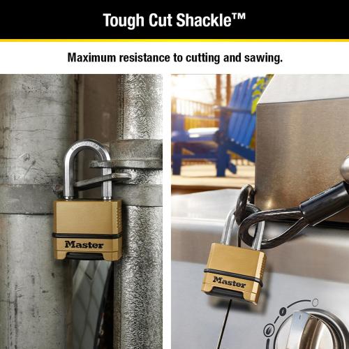 Master Lock Magnum 2 in. H X 1-7/32 in. W X 2 in. L Steel Ball Bearing Locking Weather-Resistant Pad