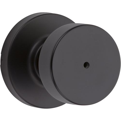 Kwikset Signature Series Pismo Matte Black Knob Right or Left Handed
