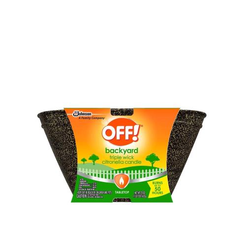 OFF! Citronella Candle Solid For Flying Insects 23 oz 2 pack