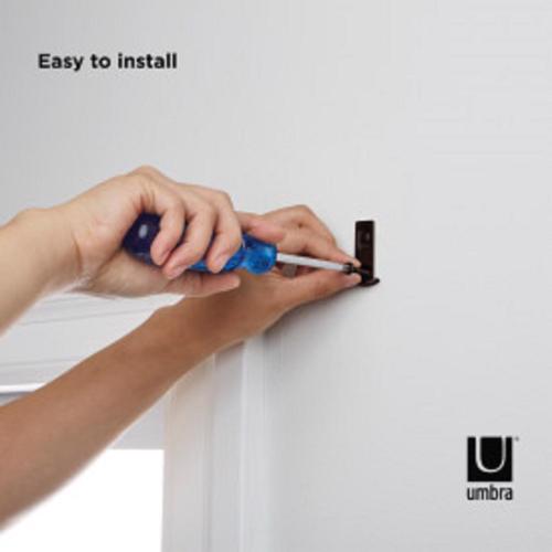 Umbra Twilight Bronze Curtain Rod 48 in. L X 88 in. L