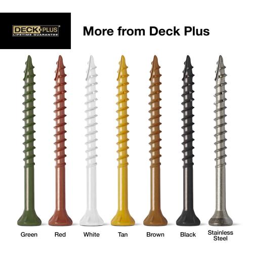 HILLMAN Deck Plus No. 8 Ga. X 1-1/4 in. L Tan Star Flat Head Exterior Deck Screws 1 lb 186 pk