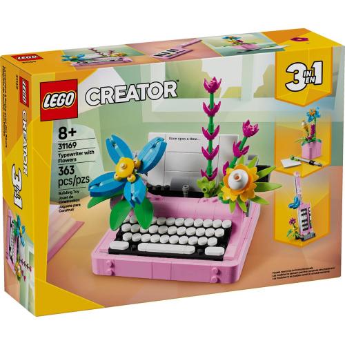 363Pc LEGO Creator Typewriter with Flowers Multi 363 pc