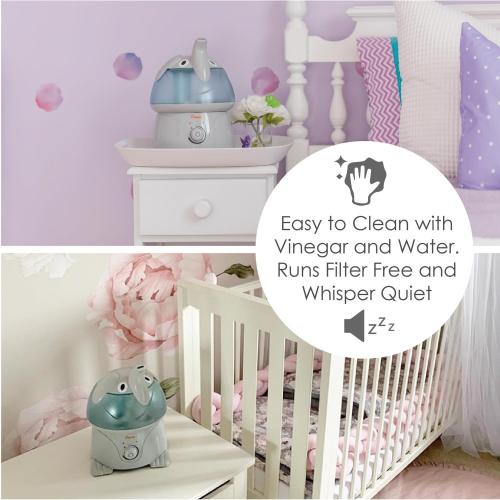 Crane Elephant Ultrasonic 1 gal 500 sq ft Ultrasonic Humidifier
