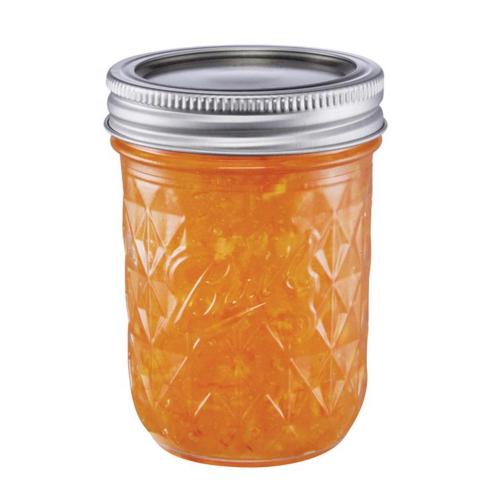 Ball Quilted Crystal Regular Mouth Jelly Jar 8 oz