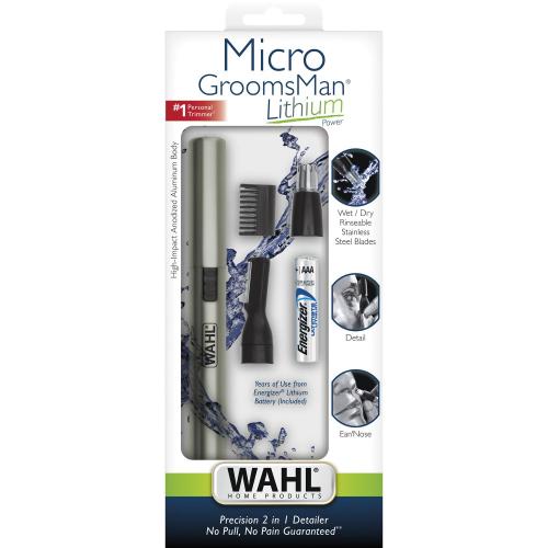 Color Grey Wahl Micro GroomsMan 2 In 1 Beard Detailer Kit