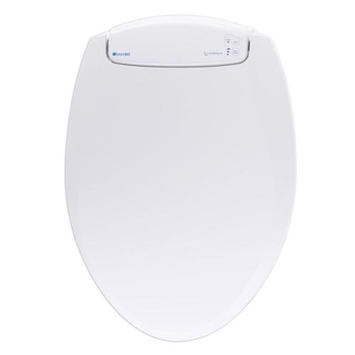 Brondell LumaWarm Slow Close Elongated White Plastic Night Light Toilet Seat