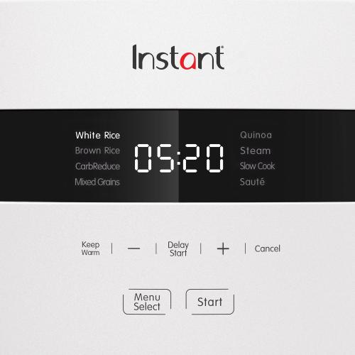 Instant White 20 cups Programmable Rice Cooker and Food Steamer