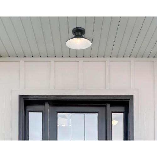 Westinghouse Watts Creek Switch Incandescent/LED Textured Black Black Outdoor Light Fixture Hardwire