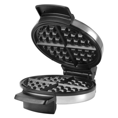 Black Decker 4 waffle Brushed Silver Stainless Steel Belgian Waffle Maker