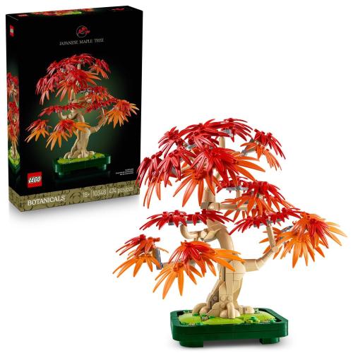LEGO Botanicals Japanese Red Maple Bonsai Tree Building Set Multicolored 474 pc
