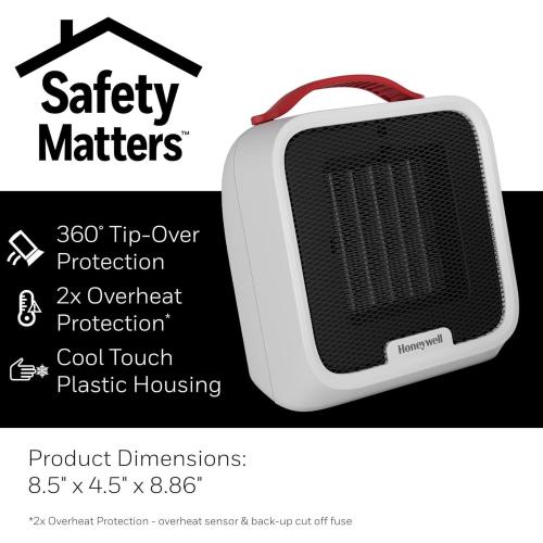 Honeywell UberHeat Ceramic Space Heater 5118 BTU