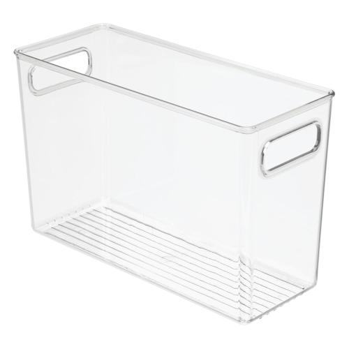 iDesign Clear Organizer Bin 12 in. H X 8 in. W X 5 in. D