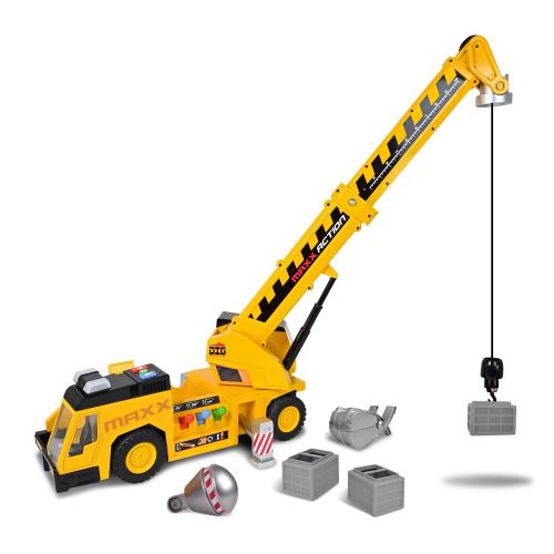 Maxx Action 3-n-1 Crane Truck Yellow 6 pc (missing part; see the picture)