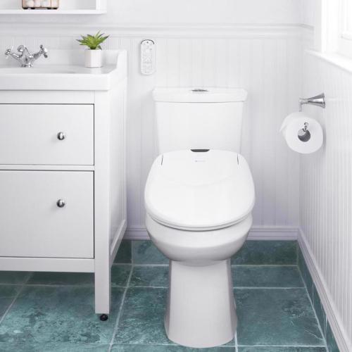 Brondell Swash N/A gal White Elongated Electronic Bidet Toilet Seat