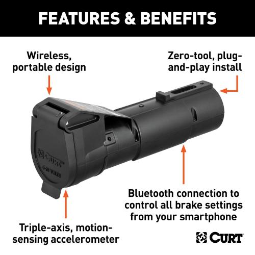 CURT Echo 7 Way Brake Control Connector 6.63 in.