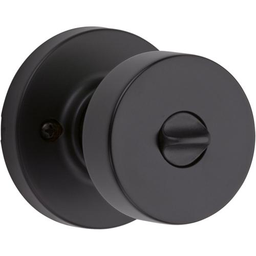 Kwikset Signature Series Pismo Matte Black Knob Right or Left Handed