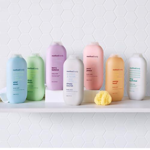 2 Pack Method Simply Nourish Scent Body Wash 18 oz