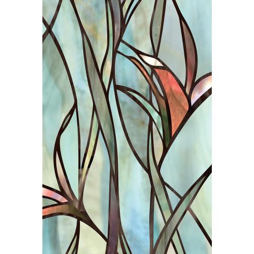 Size 25 in. W X 36 L Artscape Multicolored Savannah Indoor Window Film 24 in. W X 36 in. L