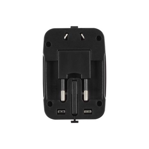 Travel Smart Type A/B For Continental Europe Adapter Plug w/USB Port