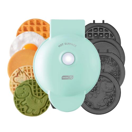 Dash 1 waffle Aqua Plastic Waffle Maker❗MAY HAVE MISSING PIECES/NEEDS CLEANING❗