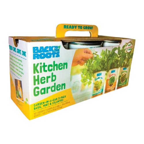 Back to the Roots Kitchen Herb Garden Assorted Herbs Grow Kit 3 pk