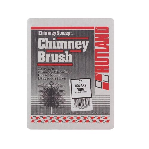 Rutland 7 in. Square Oil Tempered Chimney Brush