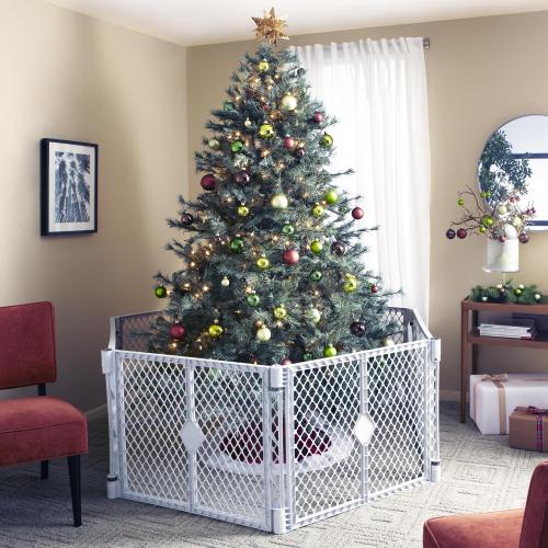 North States Superyard Gray 26 in. H X 18.5 in. W Plastic Child Safety Gate