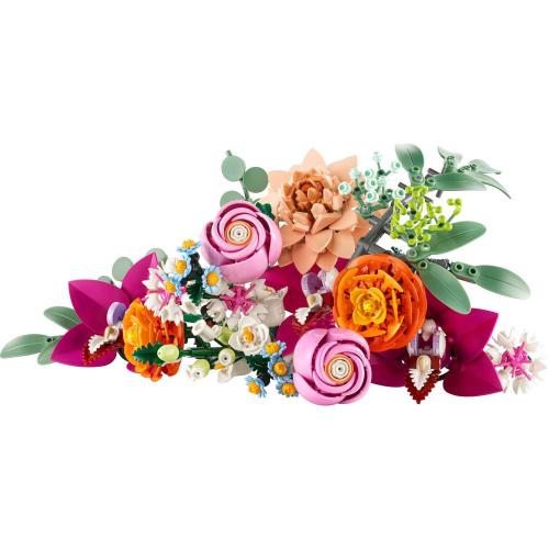LEGO Botanicals Pretty Pink Flower Bouquet Building Kit Multi