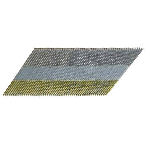 Size  2-1/2 in. L X 15 Ga. Angled Strip Electro Galvanized Finish Nails 1000 pk