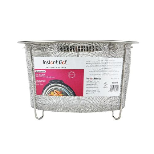 Instant Pot Silver Stainless Steel Mesh Steamer Basket