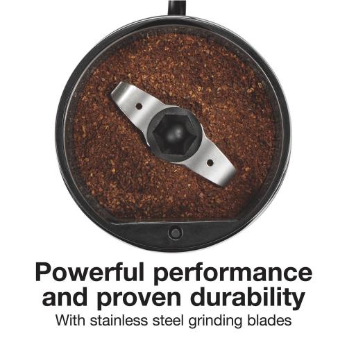 Hamilton Beach Proctor Silex Black Plastic/Steel 12 cups Coffee and Spice Grinder