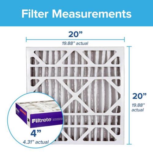 3M Filtrete 20 in. W X 20 in. H X 4 in. D Polyester 12 MERV Pleated Allergen Air Filter 1 pk