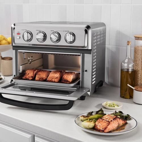 Cuisinart Stainless Steel Silver Multi-Function Oven 14 in. H X 16 in. W X 12 in. D ‼️has mild stains ‼️
