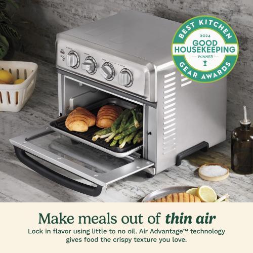 Cuisinart Stainless Steel Silver Multi-Function Oven 14 in. H X 16 in. W X 12 in. D ‼️has mild stains ‼️