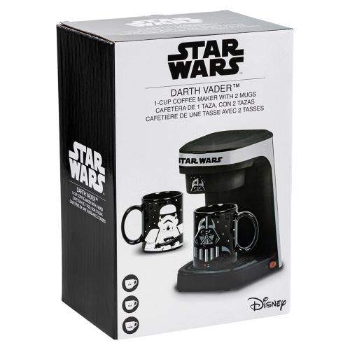 Uncanny Brands Star Wars 14 oz Black/Silver Single Serve Coffee Maker