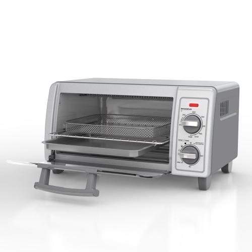 Black Decker Stainless Steel Silver Toaster Oven 9.17 in. H X 11.97 in. W X 17.32 in. D