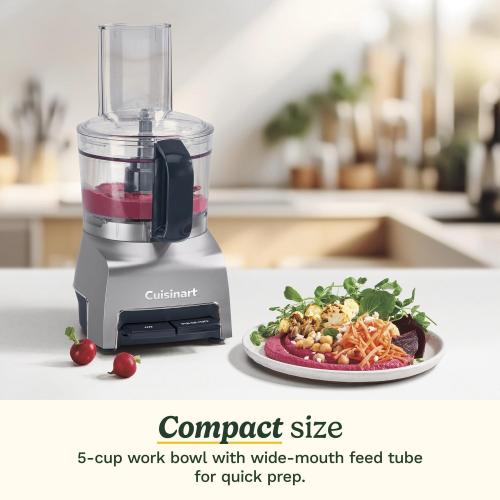 Cuisinart Brushed Nickel Silver 5 cups Food Processor 250 W❗MAY HAVE MISSING PIECES/NEEDS CLEANING ❗