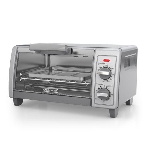 Black Decker Stainless Steel Silver Toaster Oven 9.17 in. H X 11.97 in. W X 17.32 in. D