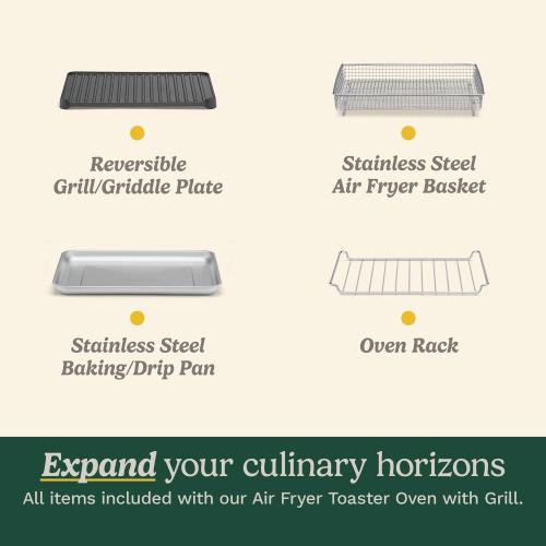 Cuisinart Stainless Steel Silver Multi-Function Oven 14 in. H X 16 in. W X 12 in. D ‼️has mild stains ‼️