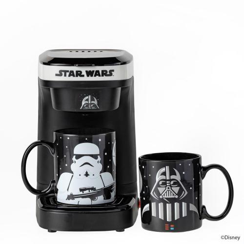 Uncanny Brands Star Wars 14 oz Black/Silver Single Serve Coffee Maker
