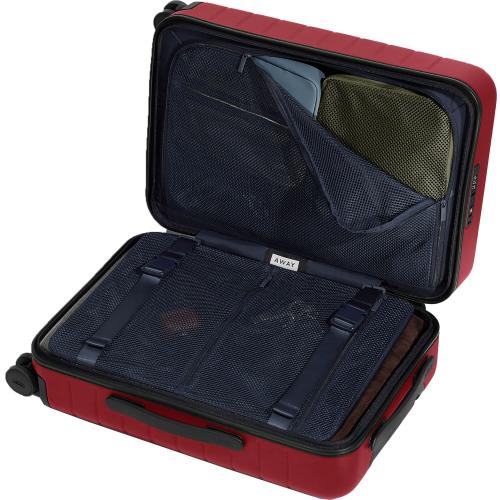 Size 21.7 x 14.4 x 9Color Red Away The Carry-On Suitcase