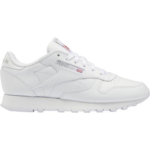 Size 9, White, Reebok Women's Classic Leather Running Shoes