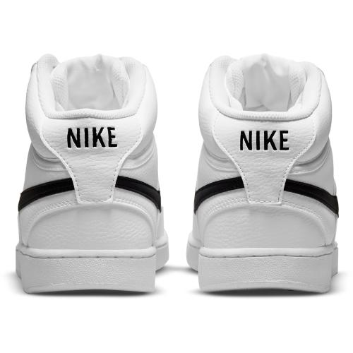 Size 10.5 White and black Nike Men's Court Vision Mid Next Nature Shoes