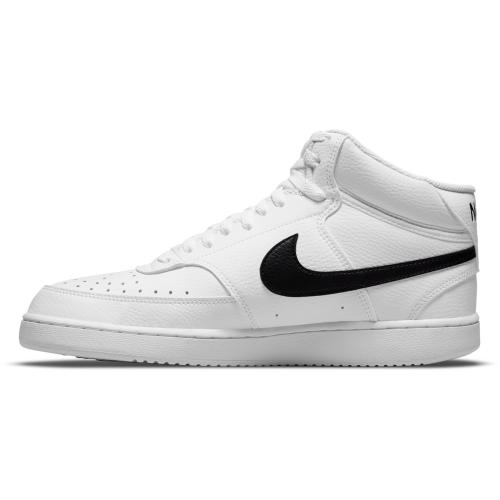 Size 10.5 White and black Nike Men's Court Vision Mid Next Nature Shoes