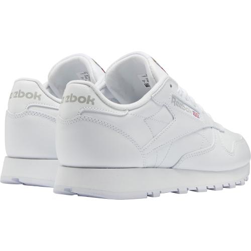 Size 9, White, Reebok Women's Classic Leather Running Shoes
