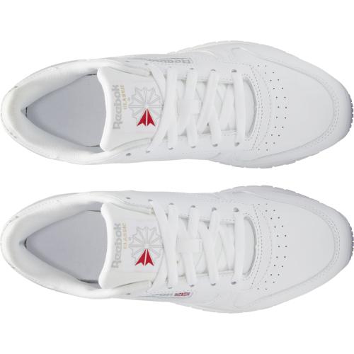 Size 9, White, Reebok Women's Classic Leather Running Shoes