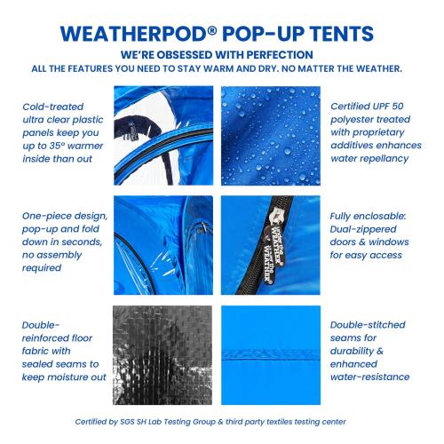 WeatherPod by Under the Weather MyPod 2XL 2-Person Pop-Up Tent