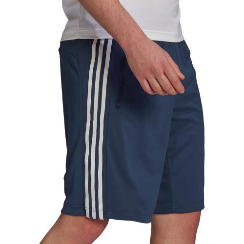 Size L adidas Men's Designed 2 Move 3-Stripe Primeblue Shorts