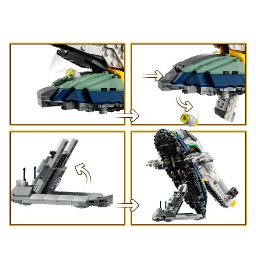 LEGO Star Wars: Attack of the Clones Jango Fett’s Starship Building Set, 707 pc.
